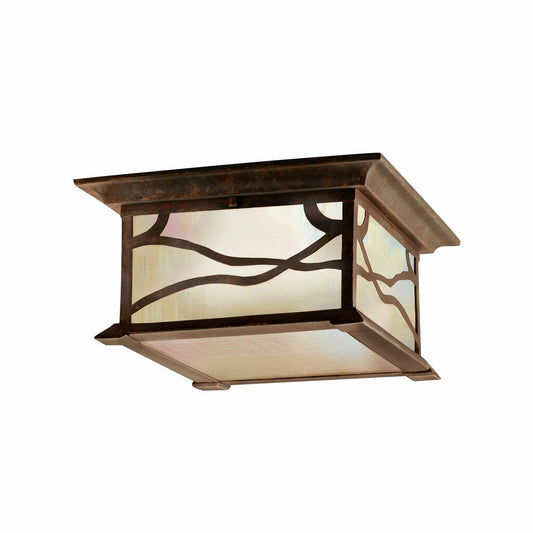 Kichler 9838DCO Fixture The 15.25 inch 3 Light Flush Mount in Black