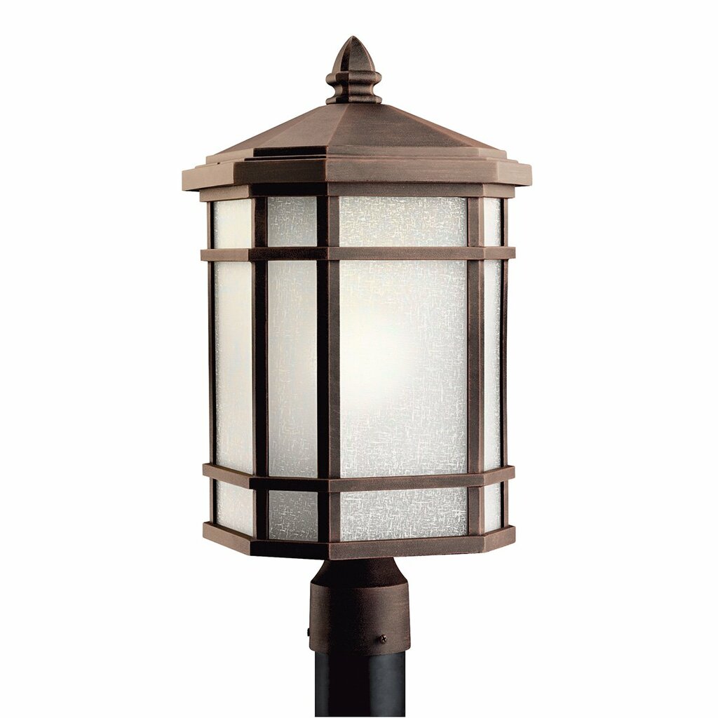 Kichler 9902PR Fixture The 15.25 inch 3 Light Flush Mount in Black