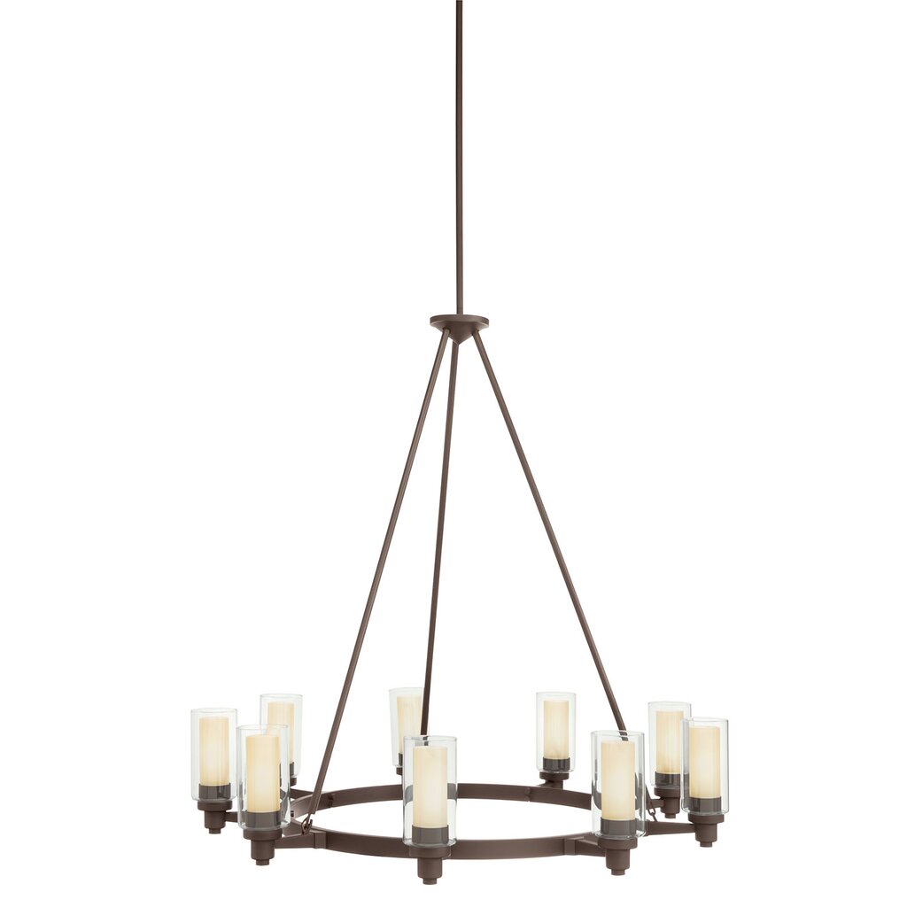 Kichler 2346OZ Fixture Smooth and tailored this 9-light chandelier