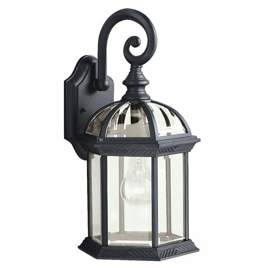 Kichler 9735BK Fixture This 1 light wall lantern from the Barrie