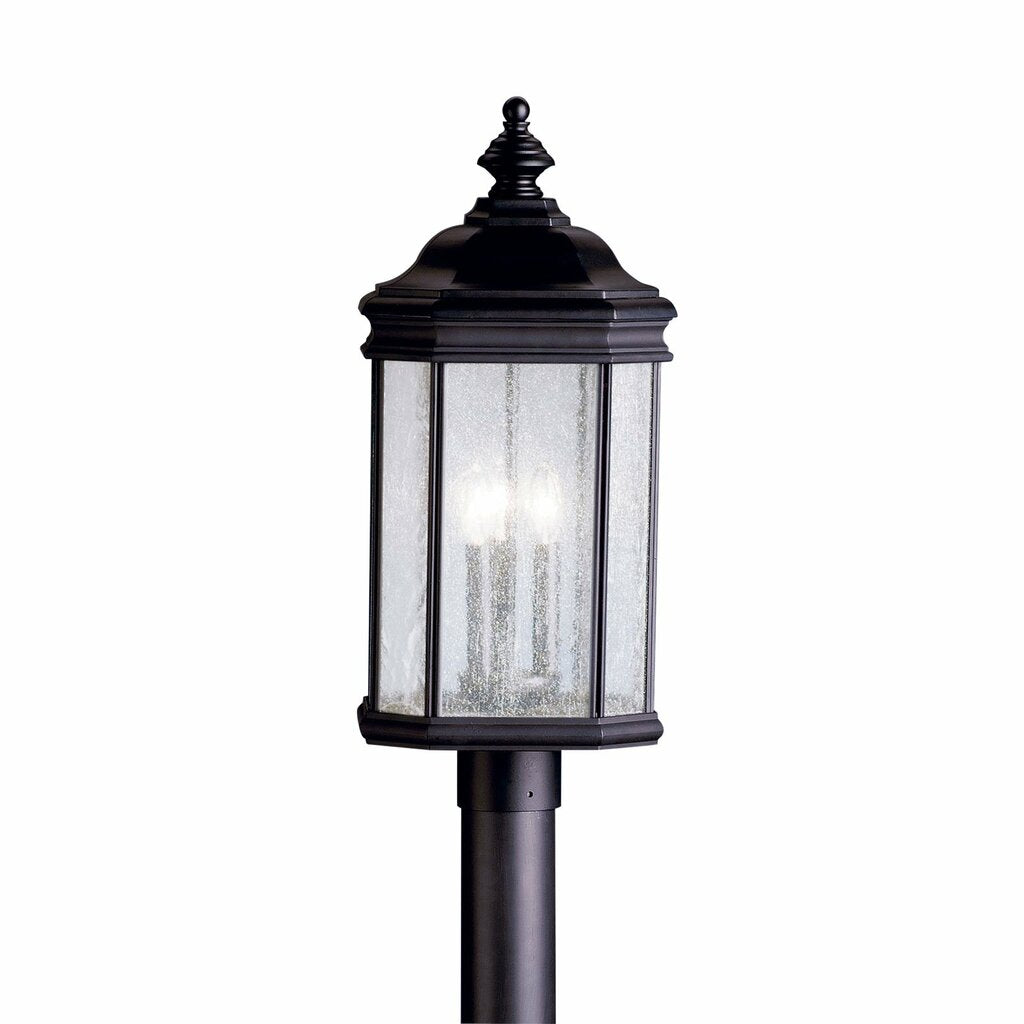 Kichler 9918BK Fixture The 15.25 inch 3 Light Flush Mount in Black