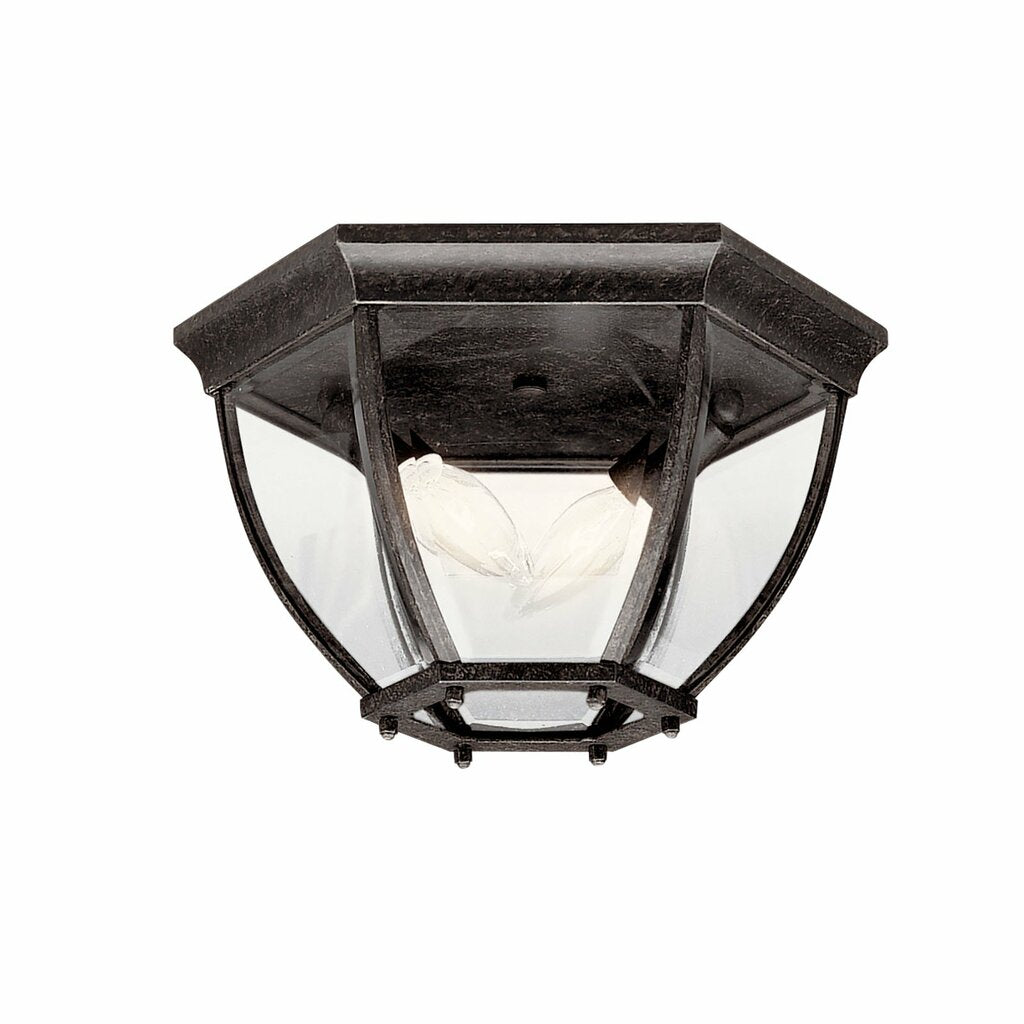 Kichler 9886TZ Fixture The 15.25 inch 3 Light Flush Mount in Black