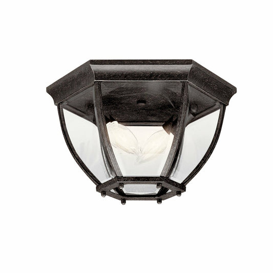 Kichler 9886TZ Fixture The 15.25 inch 3 Light Flush Mount in Black