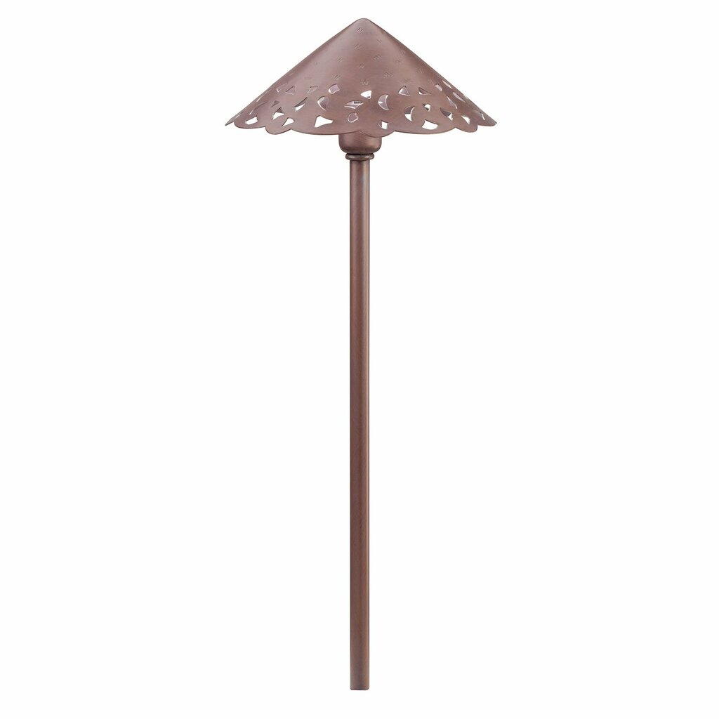 Kichler 15443OB Fixture DECORATIVE HAMMERED ROOF PATH LIGHT - Pierced