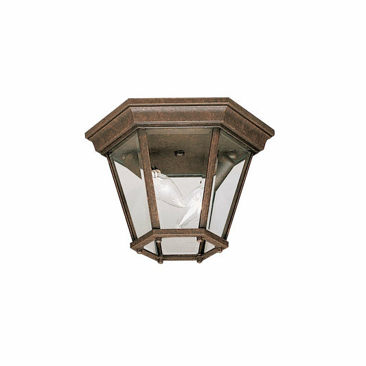 Kichler 9850TZ Fixture The 15.25 inch 3 Light Flush Mount in Black