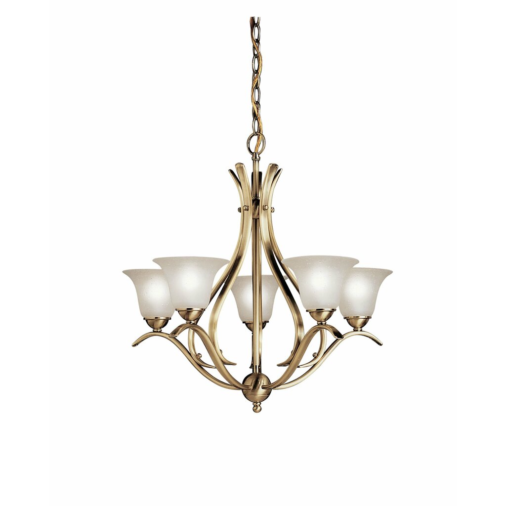 Kichler 2020AB Fixture The Dover(TM) Collection takes classic design