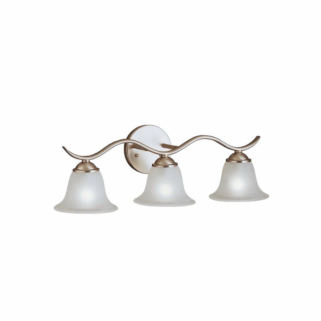 Kichler 6323NI Fixture Bathe your bathroom in a wave of light with