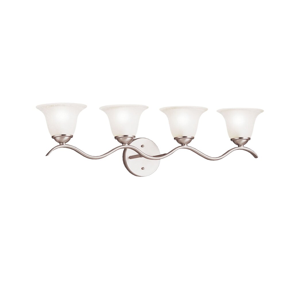 Kichler 6324NI Fixture Bathe your bathroom in a wave of light with