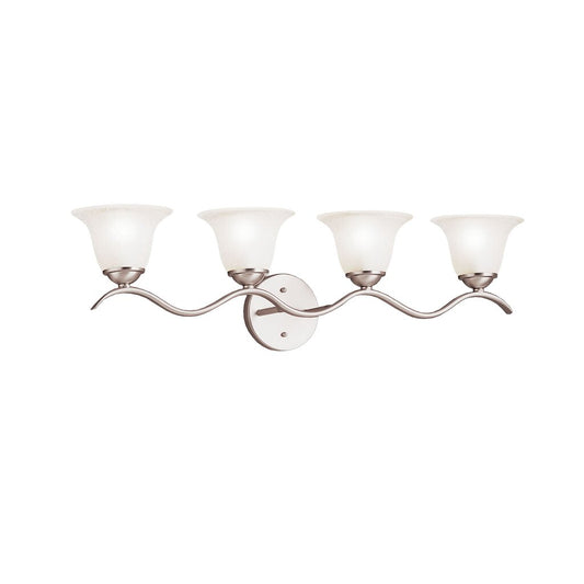 Kichler 6324NI Fixture Bathe your bathroom in a wave of light with