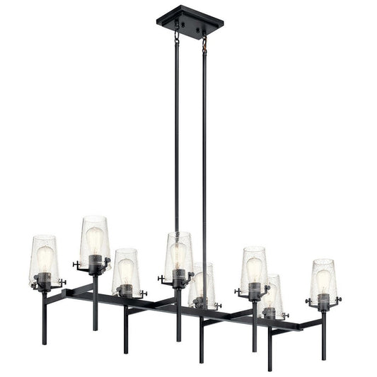 Kichler 43696BK Fixture Linear Chandelier 8Lt