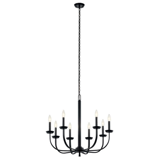 Kichler 52388BK Fixture Chandelier 8Lt