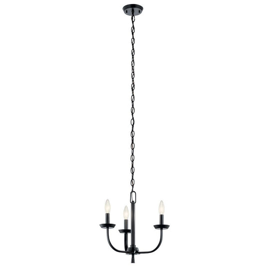 Kichler 52383BK Fixture Mini Chandelier 3Lt