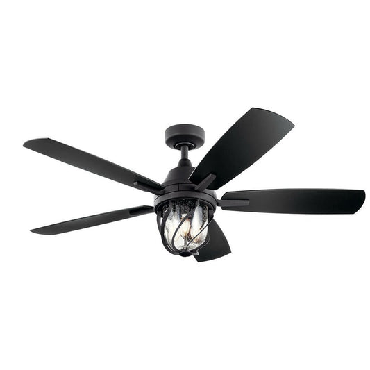 Kichler 310073DBK LED Fixture Lydra 52 inch Ceiling Fan features 5