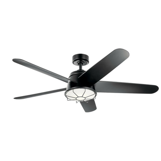 Kichler 310072SBK LED Fixture Daya 54 inch Ceiling Fan features 5