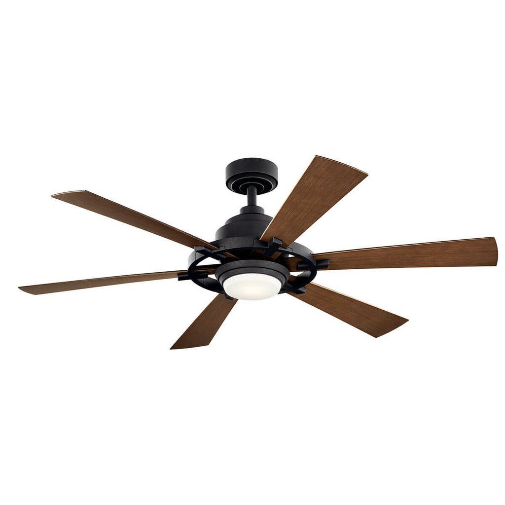 Kichler 300241DBK LED Fixture Iras 52 inch Ceiling Fan features 6