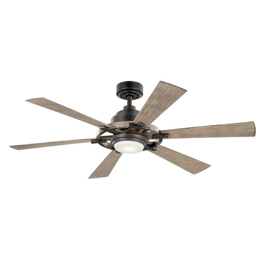 Kichler 300241AVI7 LED Fixture Iras 52 inch Ceiling Fan features 6
