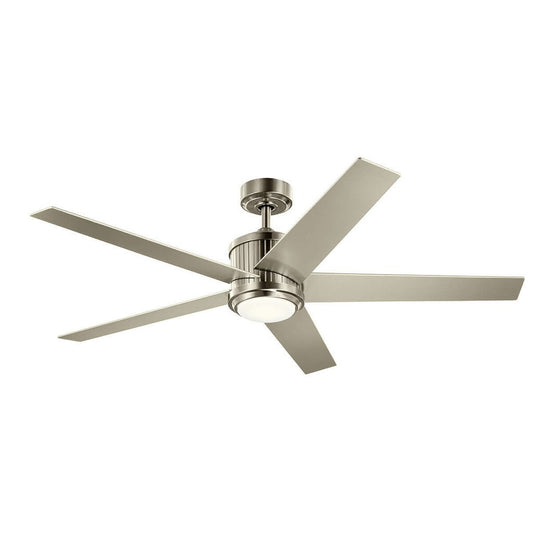 Kichler 300044BSS LED Fixture Brahm 56 inch Ceiling Fan features 5