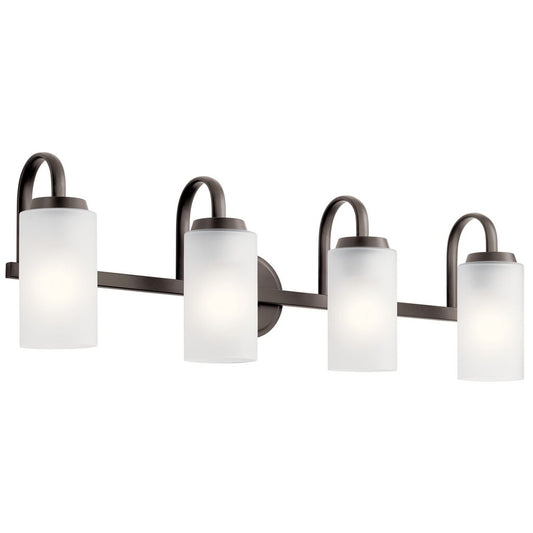 Kichler 55088OZ Fixture The Kennewick 4 light vanity features