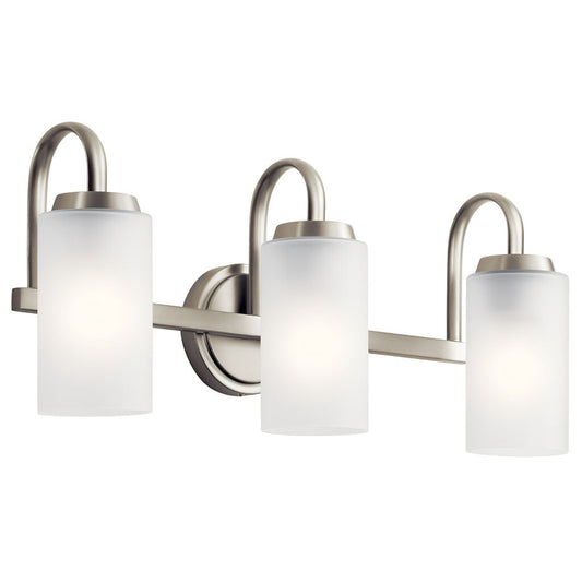 Kichler 55087NI Fixture The Kennewick 3 light vanity features