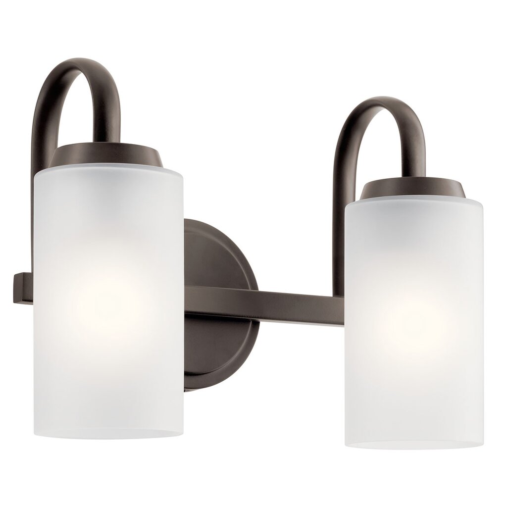Kichler 55086OZ Fixture The Kennewick 2 light vanity features a