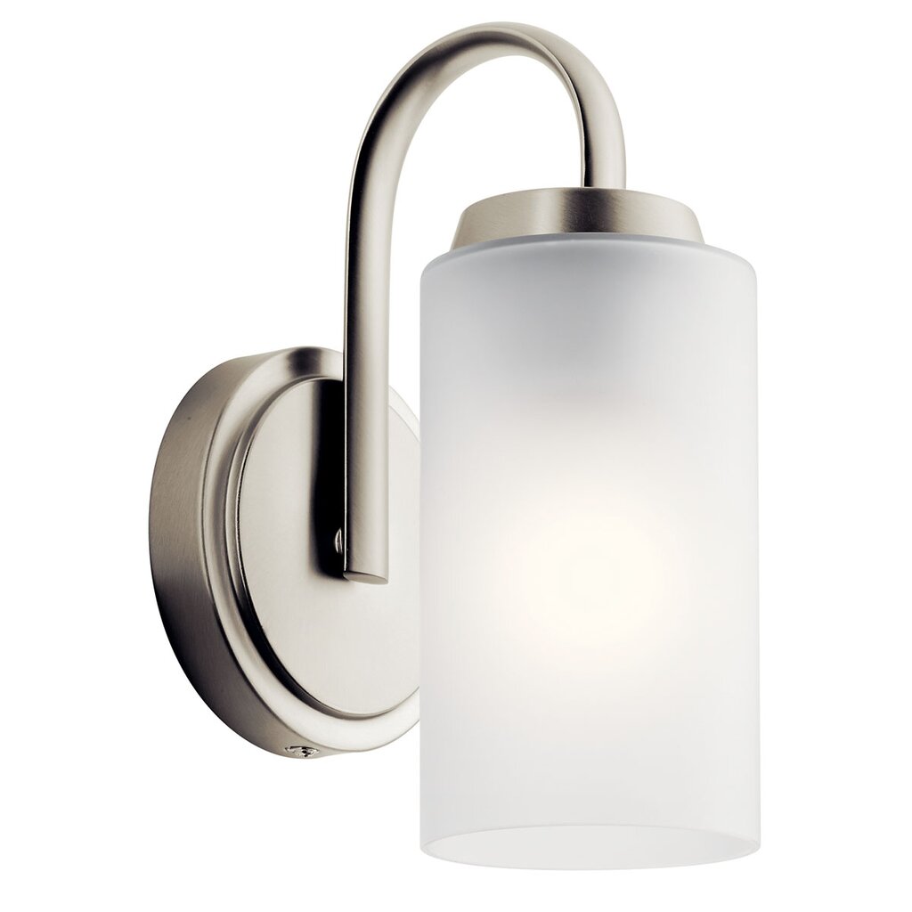 Kichler 55085NI Fixture The Kennewick 1 light wall sconce features a