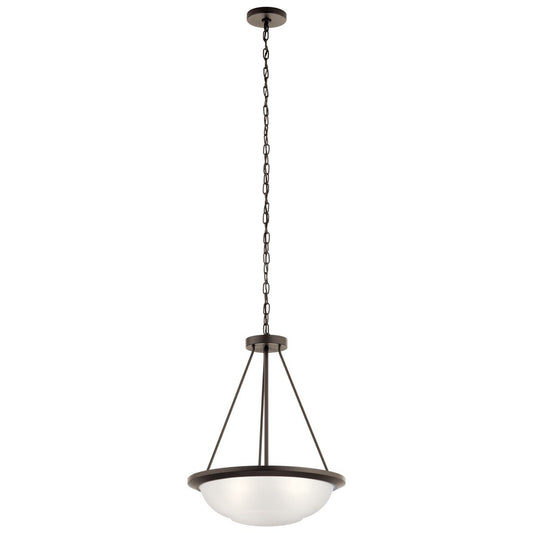Kichler 52393OZ Fixture Ritson 3 Light Inverted Pendant with Satin