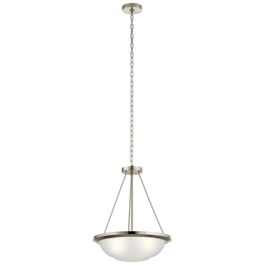 Kichler 52393NI Fixture Ritson 3 Light Inverted Pendant with Satin