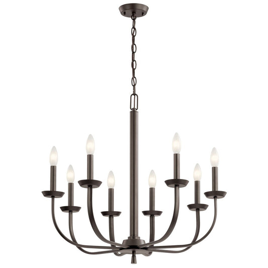 Kichler 52388OZ Fixture The Kennewick 8 Light Chandelier updates the