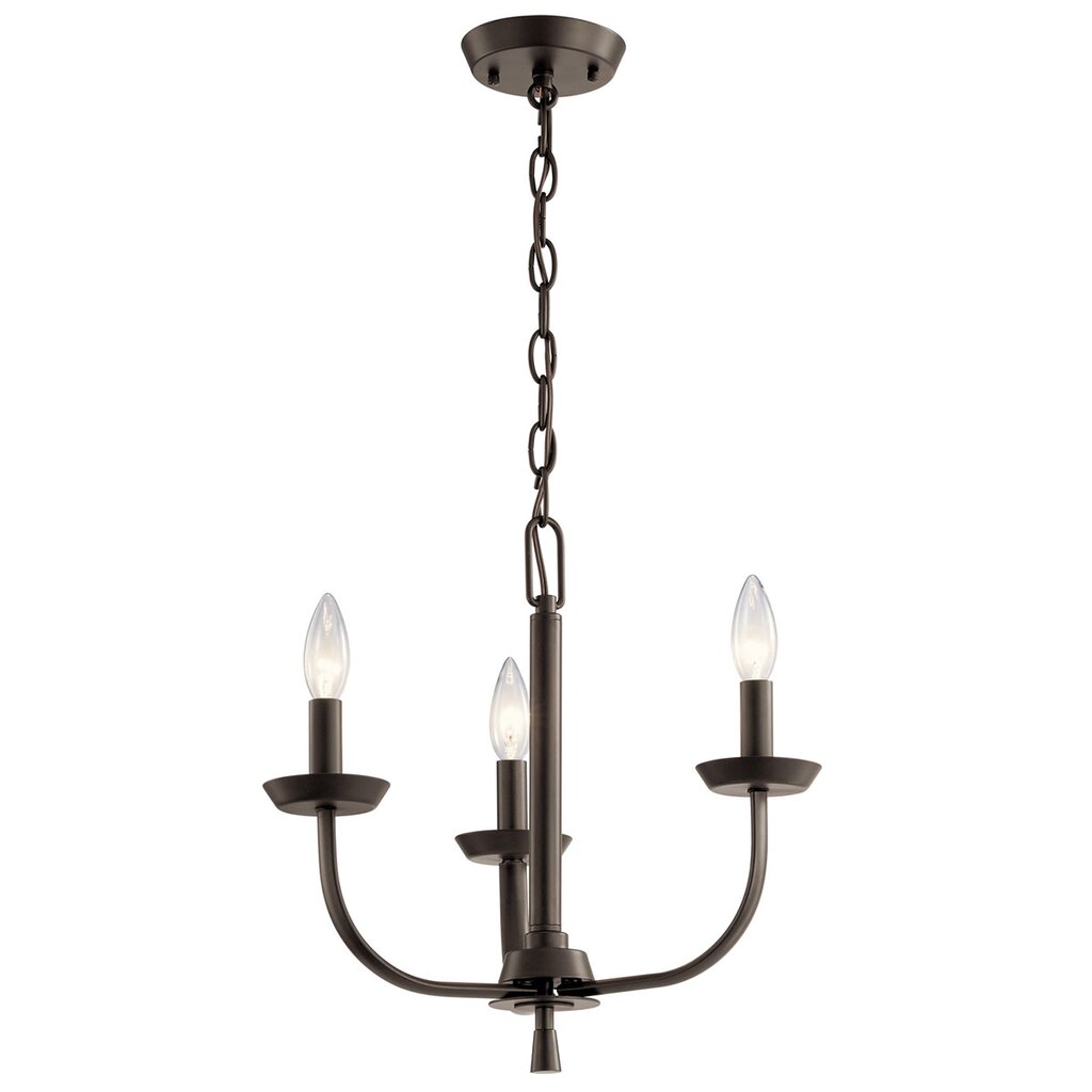 Kichler 52383OZ Fixture The Kennewick 3 Light Chandelier updates the
