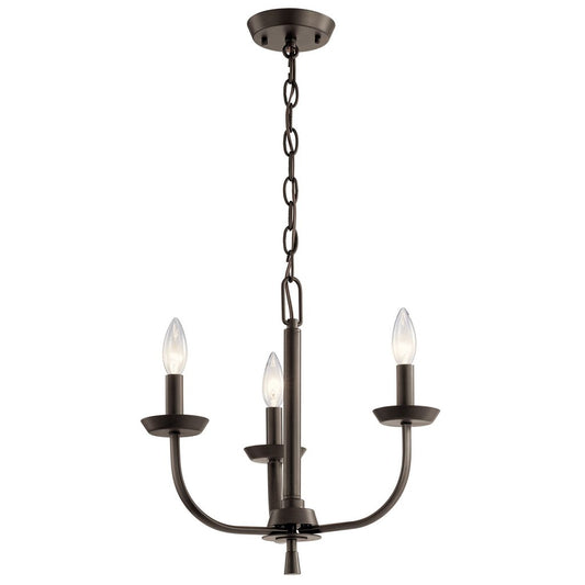Kichler 52383OZ Fixture The Kennewick 3 Light Chandelier updates the