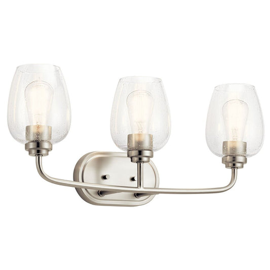 Kichler 45129NICS Fixture The Valserrano 24 inch 3 light vanity