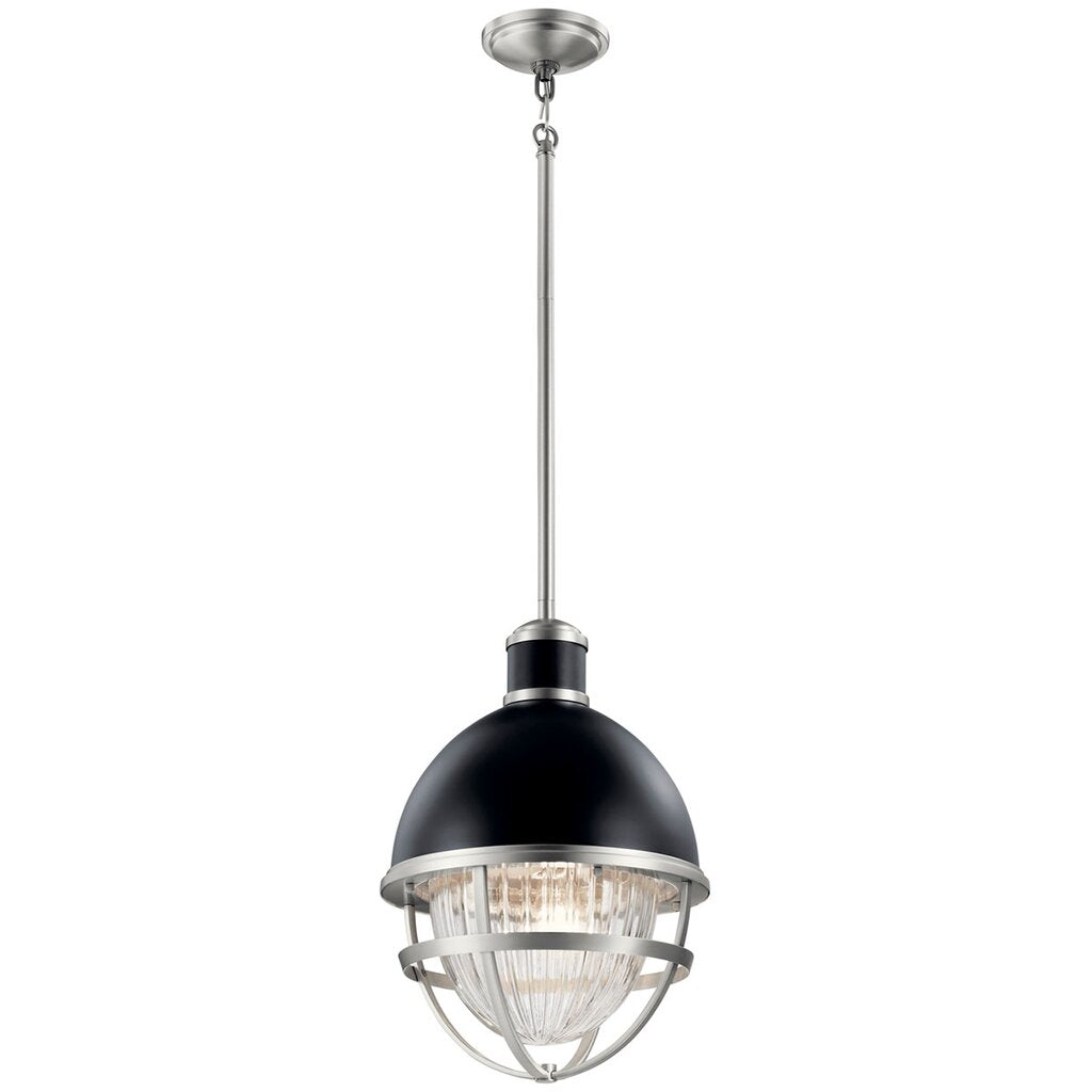 Kichler 59053BK Fixture Tollis 18 inch 1 Light Hanging Pendant