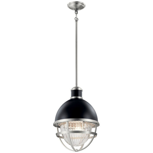 Kichler 59053BK Fixture Tollis 18 inch 1 Light Hanging Pendant