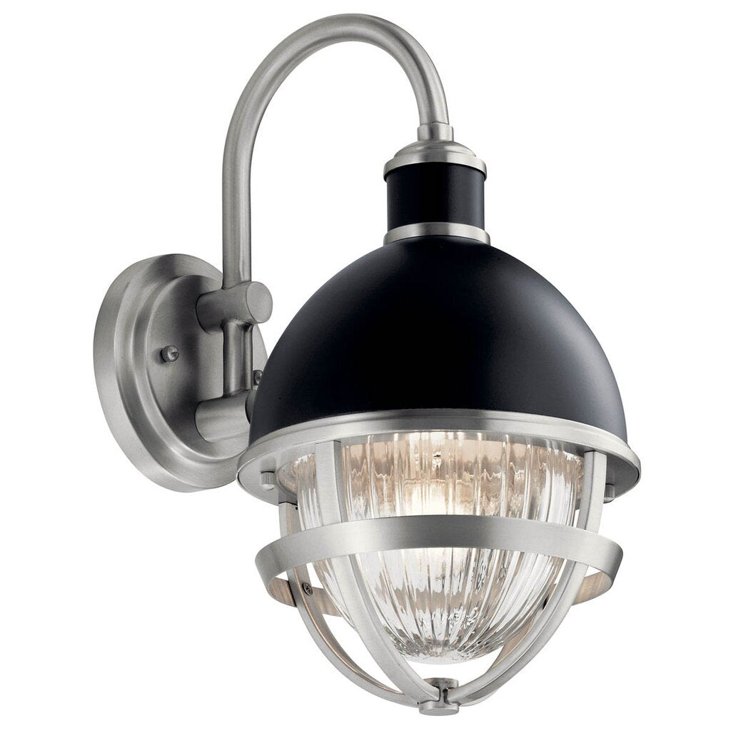 Kichler 59049BK Fixture Tollis 15.25 inch 1 Light Wall juxtaposes a