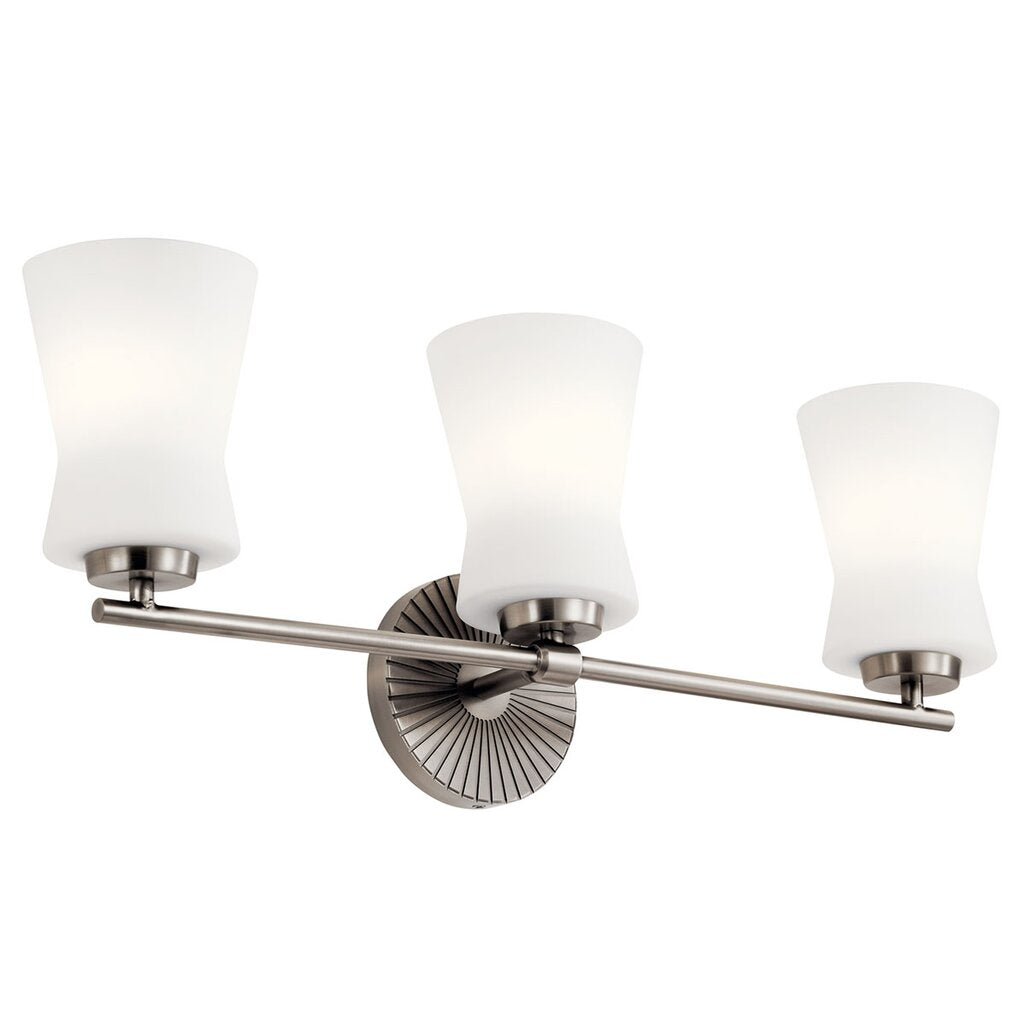 Kichler 55117CLP Fixture The Brianne 3 light vanity makes luxury fun.