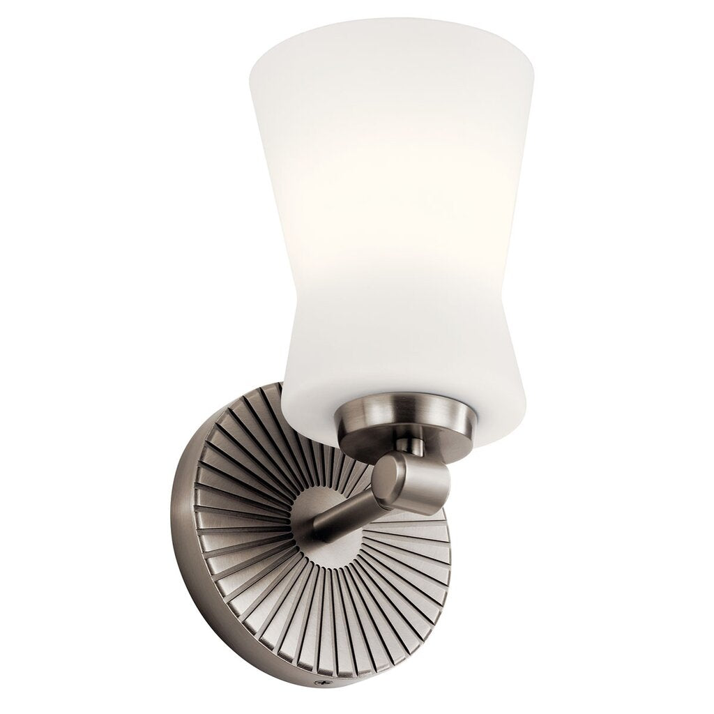Kichler 55115CLP Fixture The Brianne 1 light wall sconce makes luxury