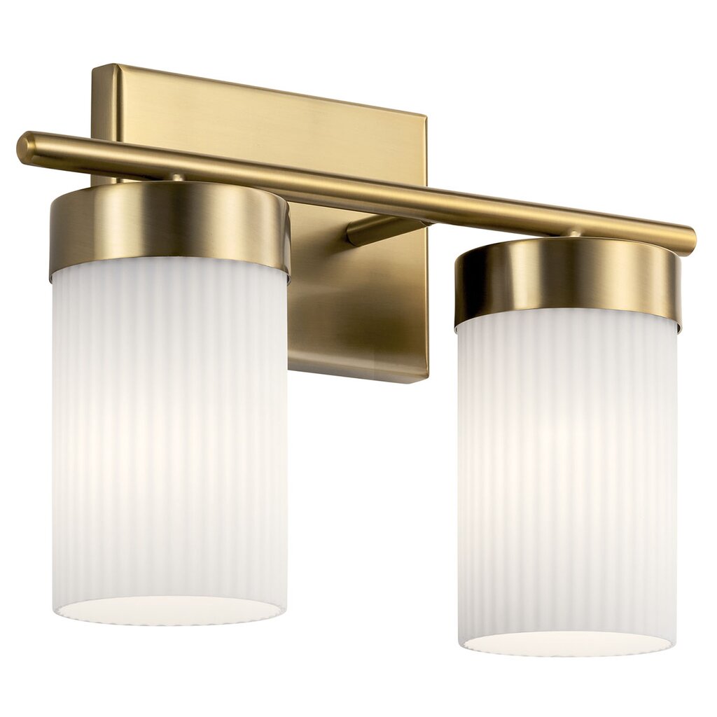 Kichler 55111BNB Fixture Ciona 2 light vanity captures elegance in an