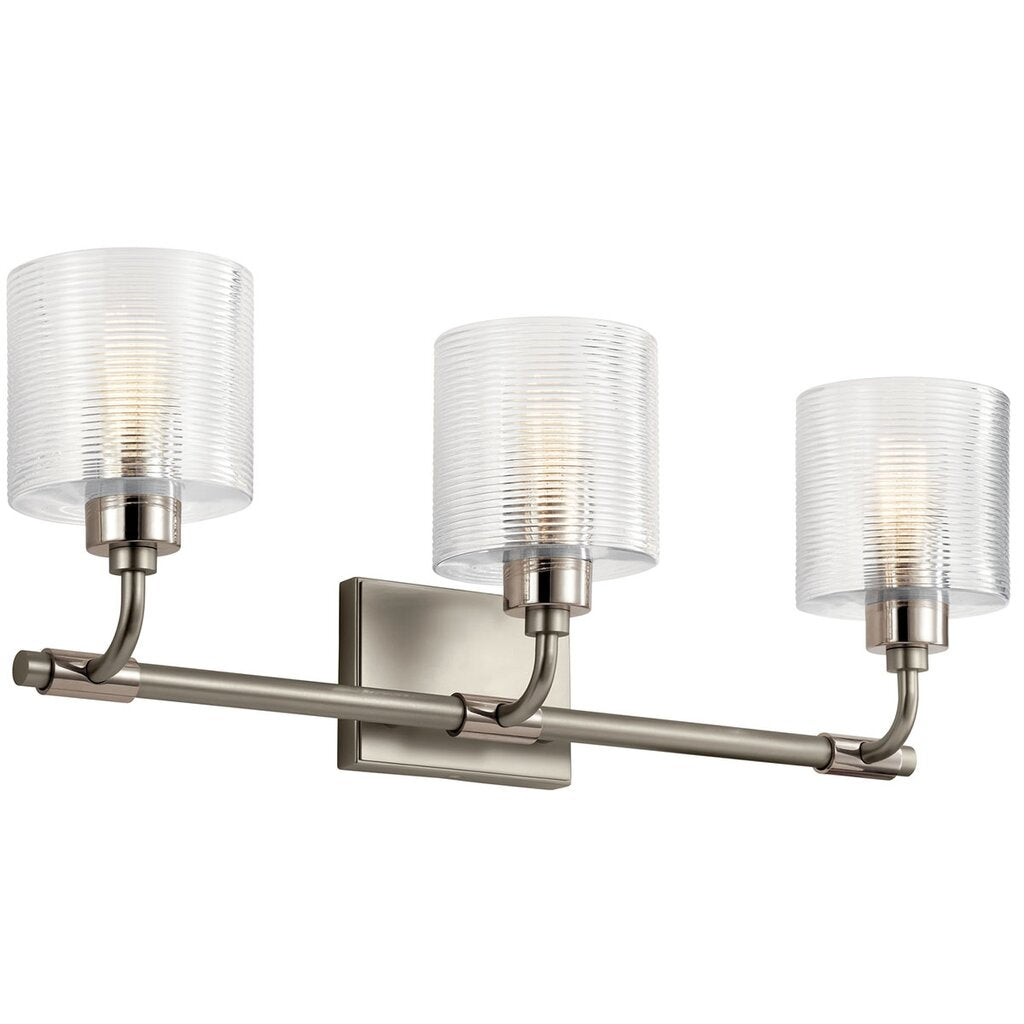 Kichler 55107SN Fixture The Harvan 25" 3 light vanity declares your
