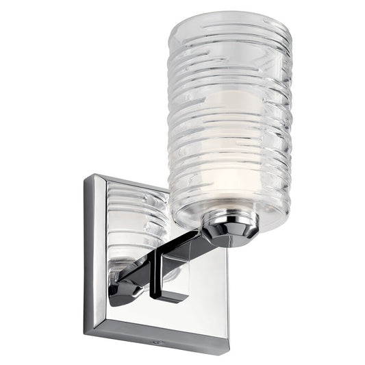 Kichler 55095CH Fixture The Giarosa10" 1 light wall sconce features