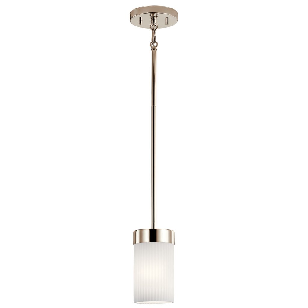 Kichler 52431PN Fixture Ciona 1 light mini pendant captures elegance