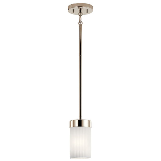 Kichler 52431PN Fixture Ciona 1 light mini pendant captures elegance