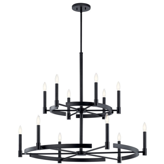 Kichler 52428BK Fixture Modern elegance is simple. The Tolani 12 light