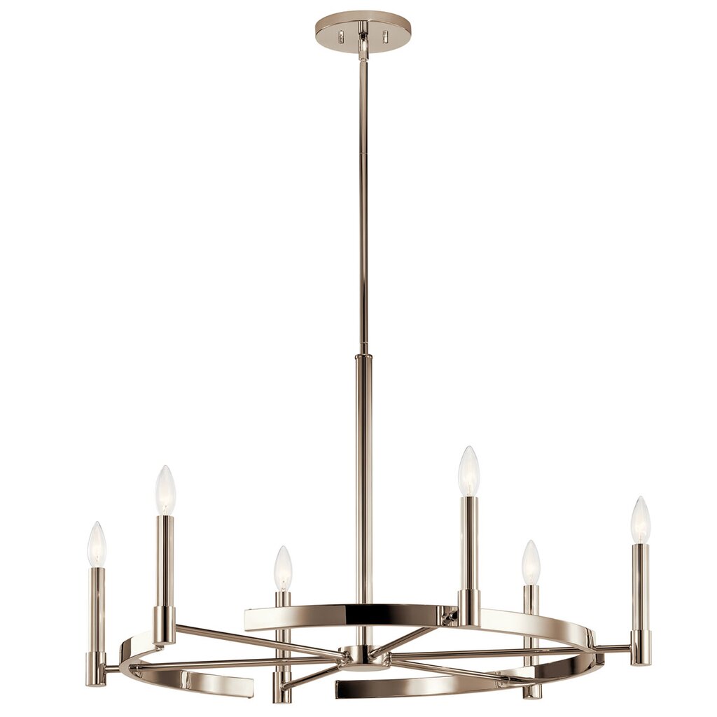 Kichler 52427PN Fixture Modern elegance is simple. The Tolani 6 light