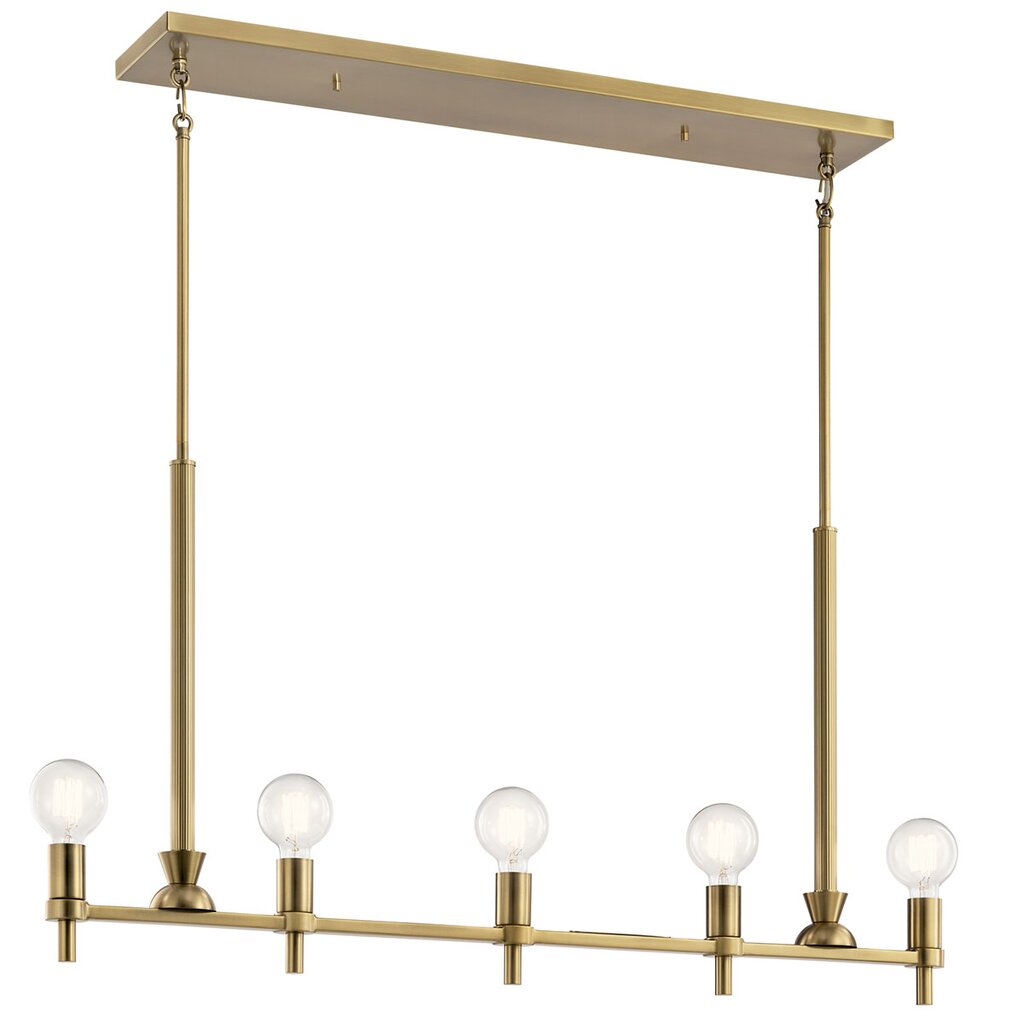 Kichler 52425BNB Fixture The Torvee 42" 5 light linear chandelier