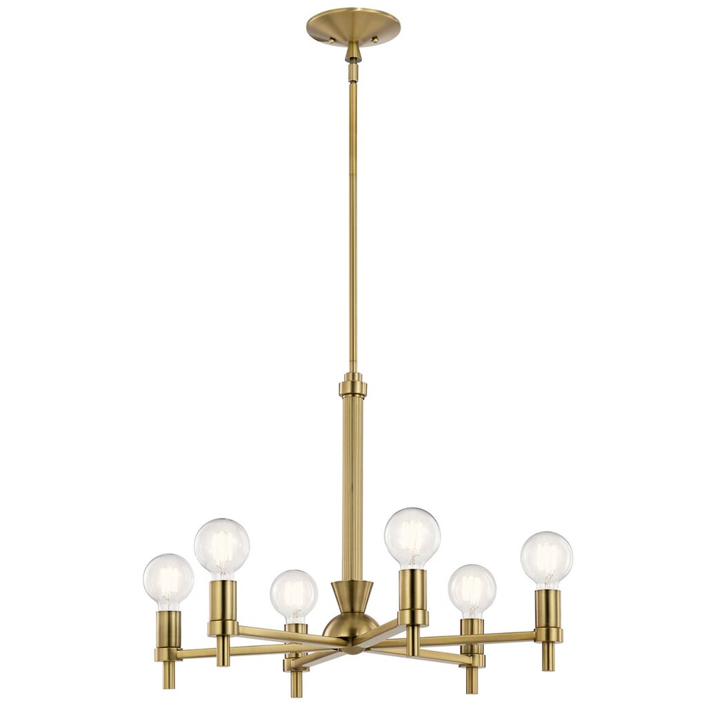 Kichler 52424BNB Fixture The Torvee 26" 6 light chandelier invites you
