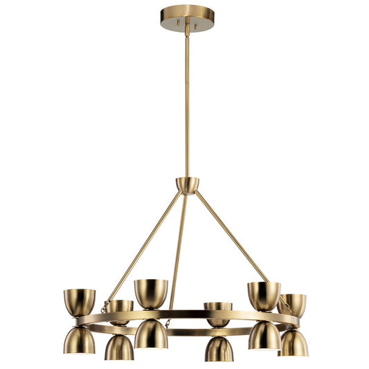 Kichler 52418BNBLED LED Fixture The Baland 31" 12 light chandelier