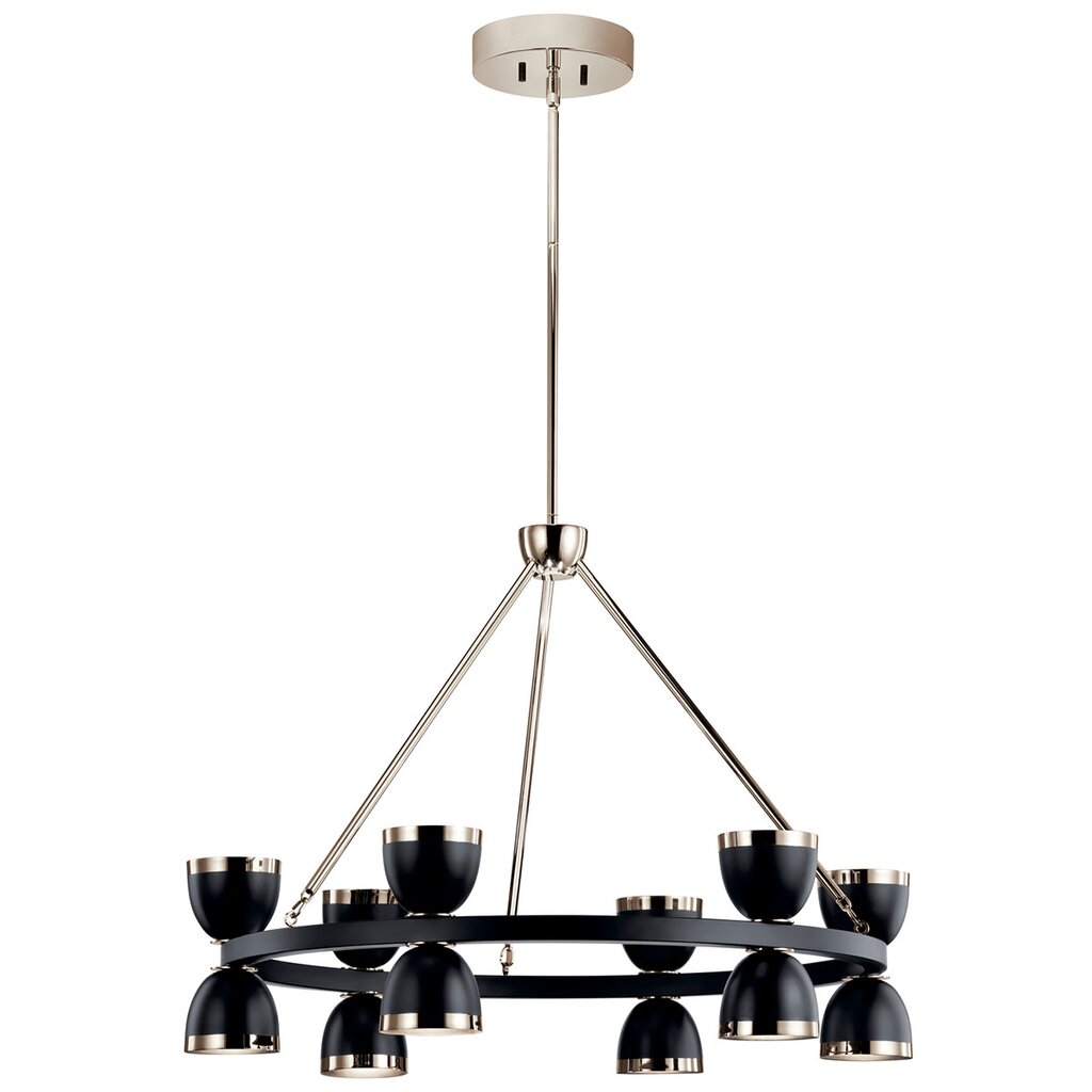 Kichler 52418BKLED LED Fixture The Baland 31" 12 light chandelier