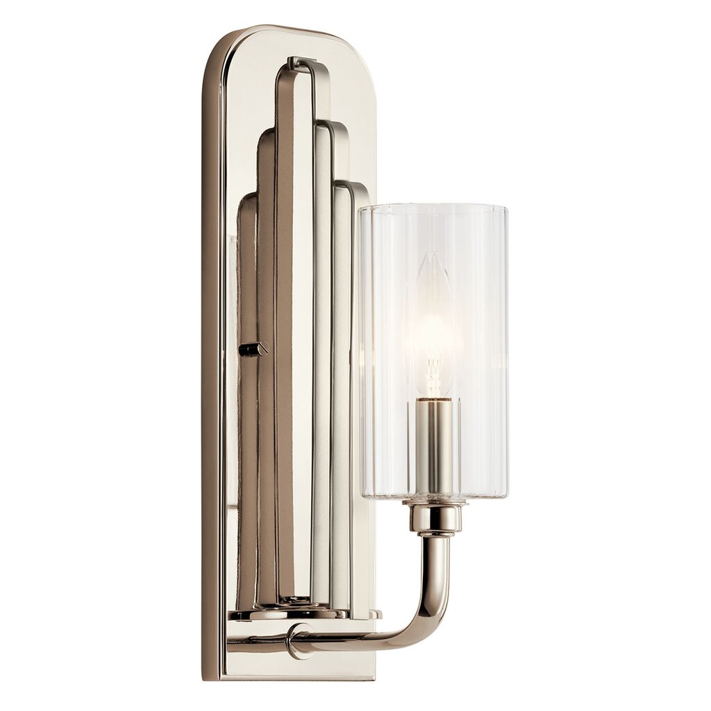 Kichler 52415PN Fixture The Kimrose 1 light sconce features Art