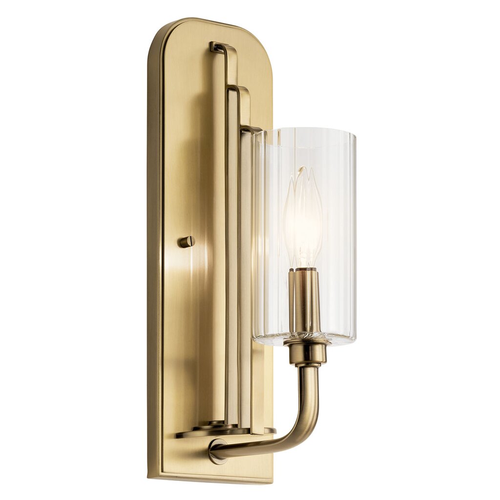 Kichler 52415BNB Fixture The Kimrose 1 light sconce features Art