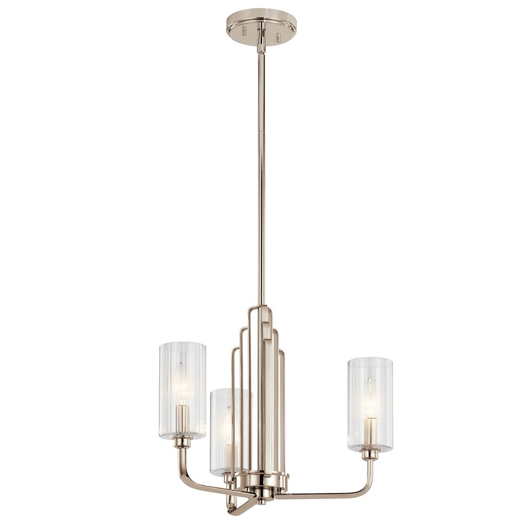 Kichler 52410PN Fixture The Kimrose 3 light chandelier may be small in